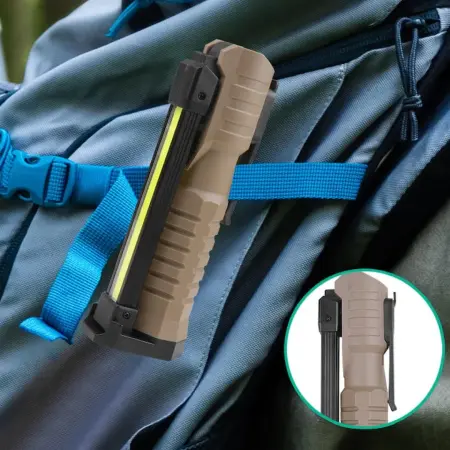 Multifunkcionális COB LED Munkalámpa – 400 lm, 360°-ban állítható, Mágneses és Power Bank funkció, USB-C [2]