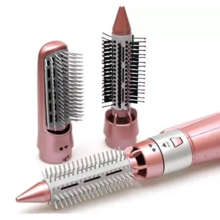 Multifunkcionális Hajszárító és Formázó Készülék, 6 Tartozékkal, 2200W, Gyöngyházrózsaszín [1]