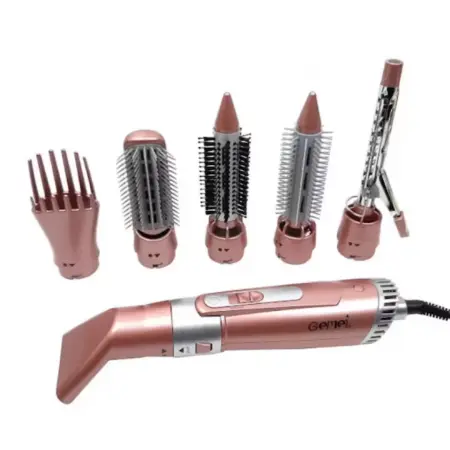 Multifunkcionális Hajszárító és Formázó Készülék, 6 Tartozékkal, 2200W, Gyöngyházrózsaszín [6]