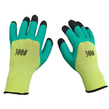 Kerti cikkek - 2 darabos Munkakesztyű, Csúszásmentes, nagy tapadással, professzionális használatra, zöld-fekete