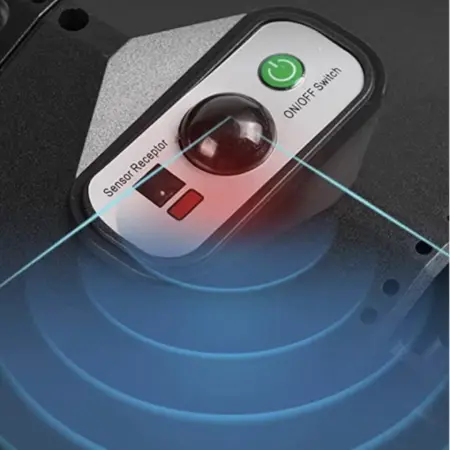 Napelemes Utcai Lámpa 2500W, 3 Világítási Móddal, Fény- és Mozgásérzékelővel, Távirányítóval, Fekete [6]