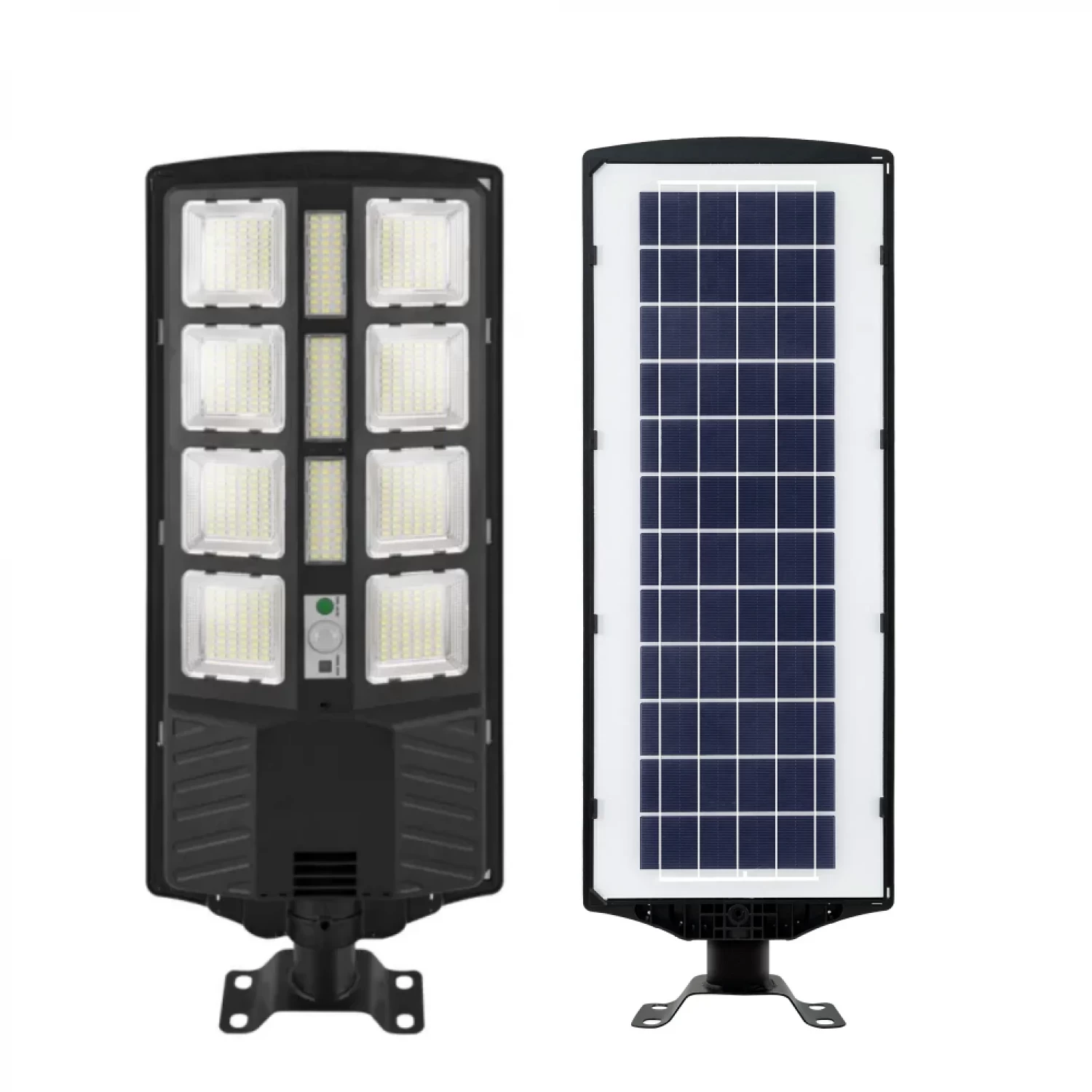 2800W-os Napelemes LED Utcai Lámpa, Távirányítóval, Mozgásérzékelővel, IP65 Vízálló Kivitelben, Beépített Akkumulátorral, Udvarokhoz, Kertekhez, Parkolókhoz és Sétányokhoz [1]