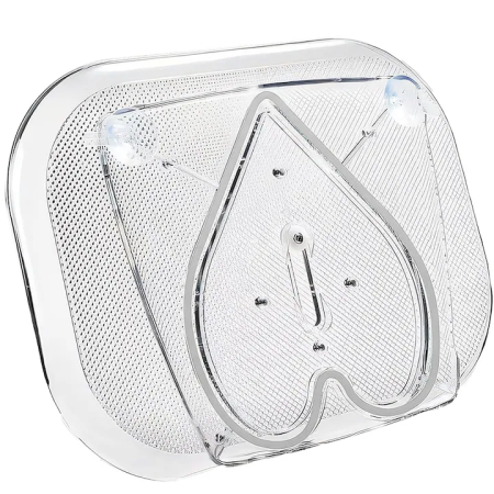 proviz - Forgatható tároló tálca 40×30 cm, 360°-os rotáció, csúszásmentes felület, átlátszó, hűtőbe vagy szekrénybe, helytakarékos rendszerező