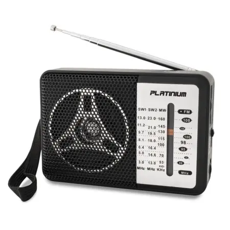 Ébresztőórás és hordozható rádiók - Platinum MINI YG608B hordozható rádió – elegáns retro dizájn, kompakt méret (13 × 9 × 6 cm), tiszta és erőteljes hang, otthonba, kertbe, nyaralóba vagy utazáshoz, analóg tuner, teleszkópos antenna, el