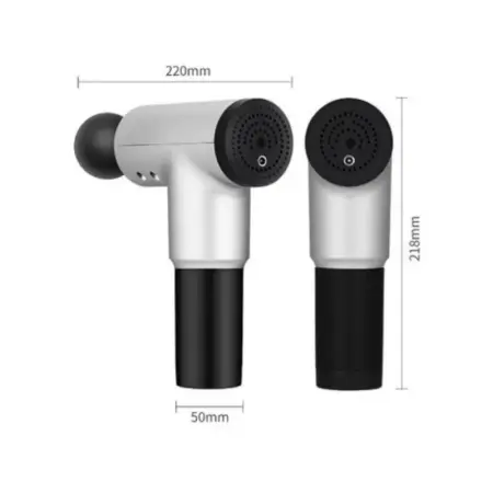 Professzionális masszázspisztoly, 5 sebességfokozat, 4 cserélhető fej, vezeték nélküli, 2600 mAh-s akkumulátor, izomlazítás és edzés utáni regeneráció, hordozható [2]