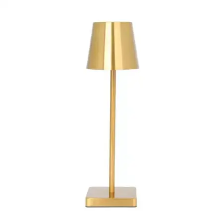 Napelemek és napelemes reflektorok - Q-LED46 LED Asztali Lámpa, Érintésvezérléses Lámpa Újratölthető Akkumulátorral, Elegáns Dizájn, 5W