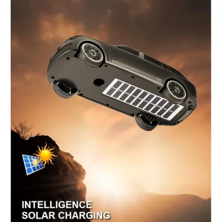 Range Rover Stílusú Hordozható Hangszóró, 10W, Bluetooth 5.3, Napelemes Töltés, FM Rádió, USB, MP3, TF, LED, TWS, 1200mAh – Zöld, Fekete, Bézs, Kék [5]