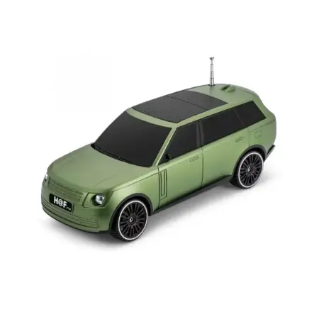 Range Rover Stílusú Hordozható Hangszóró, 10W, Bluetooth 5.3, Napelemes Töltés, FM Rádió, USB, MP3, TF, LED, TWS, 1200mAh – Zöld, Fekete, Bézs, Kék [3]