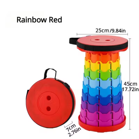 Összecsukható teleszkópos szék – állítható magasság 6–44 cm, 150 kg teherbírás, csavaros zárórendszer, hordozható [1]