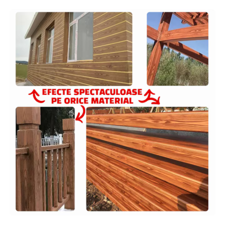 2 darabos faerezet hatású festő eszköz szett, realisztikus fa mintázat, falakhoz és bútorokhoz, könnyű használat, beltéri és kültéri dekorációhoz [1]