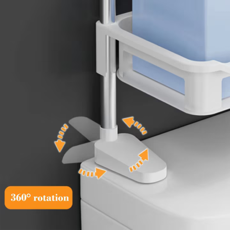 WC Polc és Fürdőszobai Rendszerező, 40x30x5 cm, Vízálló Műanyag, 4 Levehető Kampóval, Szerszám Nélküli Szerelés, Praktikus Fehér Kialakítás [2]