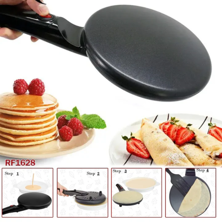 Olajmentes Elektromos Palacsintasütő, 600W, 110V–220V, 26 cm Átmérő, Tapadásmentes Felület az Egyenletes Sütéshez és Könnyű Tisztításhoz [4]