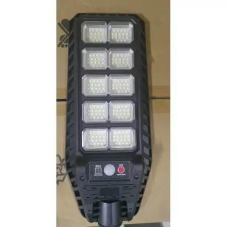 Utcai Napelemes Lámpa, IP67, 6500K, Mozgásérzékelővel, 3 Világítási Móddal, Távirányítóval, Alumínium + Műanyag, Víz- és Porálló [3]