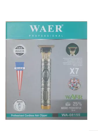 Személyes ápolási készülékek és kiegészítők - WA-08155 Haj- és Szakállnyíró Teljes Kiegészítőkkel, 18650 mAh Akkumulátorral, 180 perces Használati Idő, 4 Fésűhossz, Ideális Otthoni és Profi Szalon Használatra
