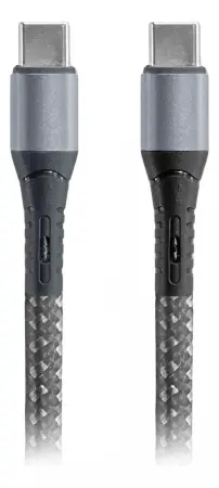 Telefontartozékok - XF-169 dupla USB-C kábel, 66W, Gyors töltés és adatátvitel – USB-C csatlakozó mindkét végén, Tartós PVC/Nylon anyag, Ideális okostelefonokhoz és táblagépekhez