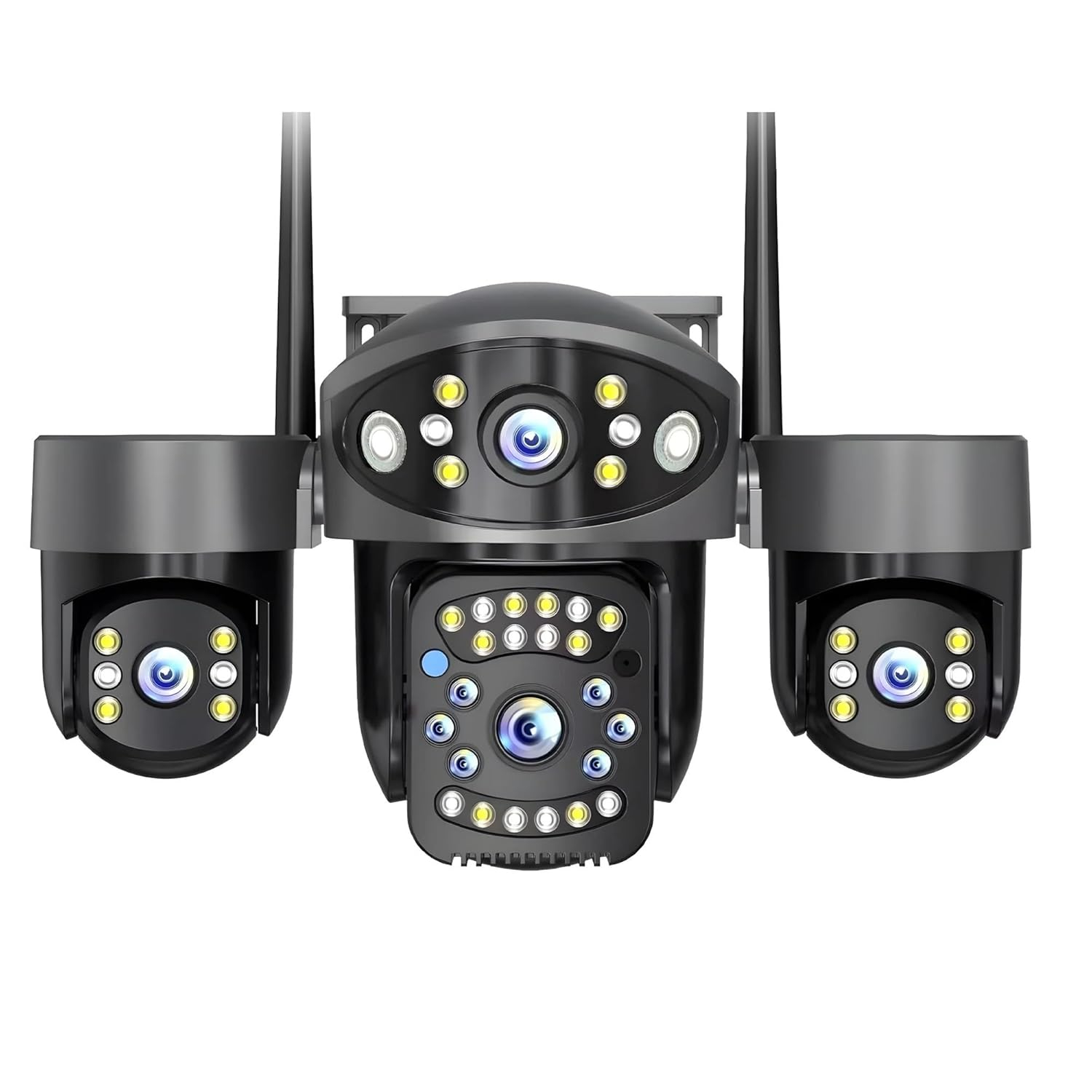 Camera supraveghere WiFi full hd, exterior, 3 lentile, PTZ 360°, zoom 10X, urmarire automata AI, vedere nocturna color, audio bidirectional [0]