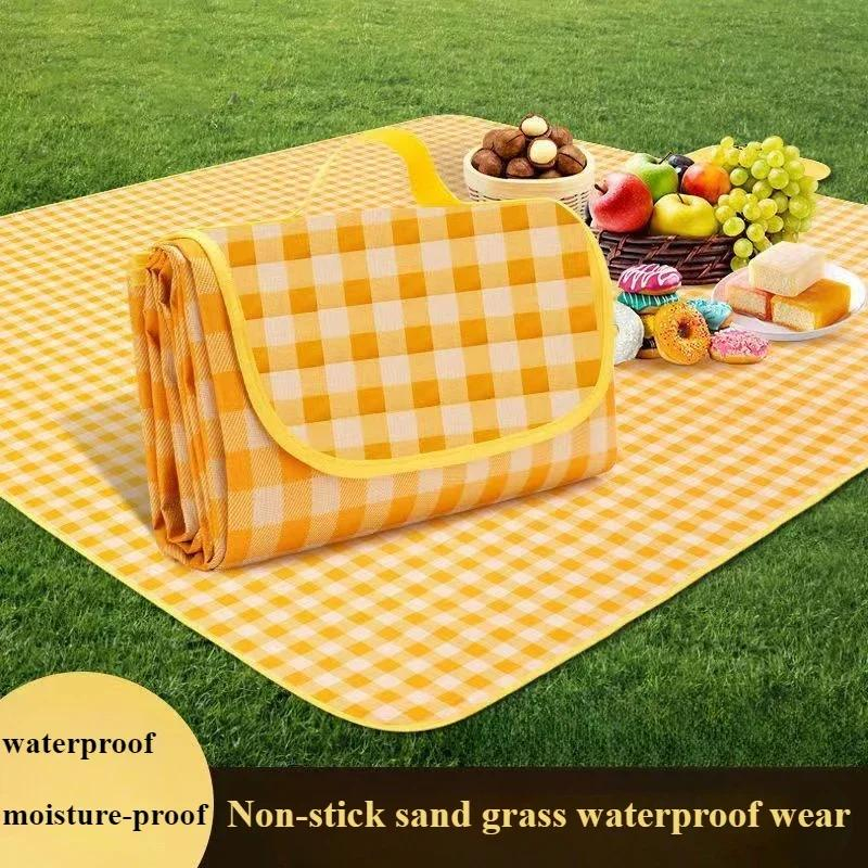 Covoraș picnic pliabil 100×150 cm, material pânză rezistent la umiditate, portabil pentru plajă și camping, design compact [10]