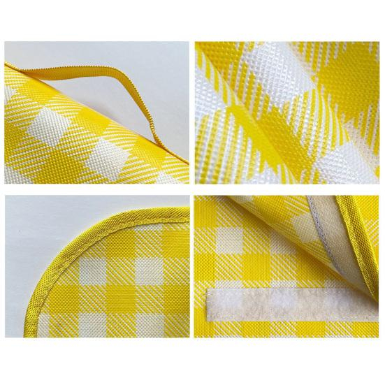 Covoraș picnic pliabil 100×150 cm, material pânză rezistent la umiditate, portabil pentru plajă și camping, design compact [6]