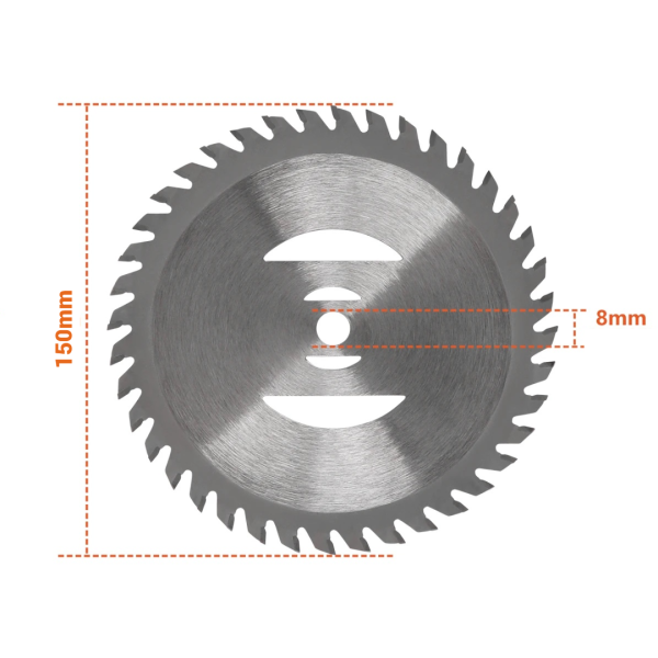 Disc de rezervă motocoasă electrică 150 mm, rezistent la uzură și impact, pentru tăiere eficientă iarbă și buruieni, compatibil universal [1]