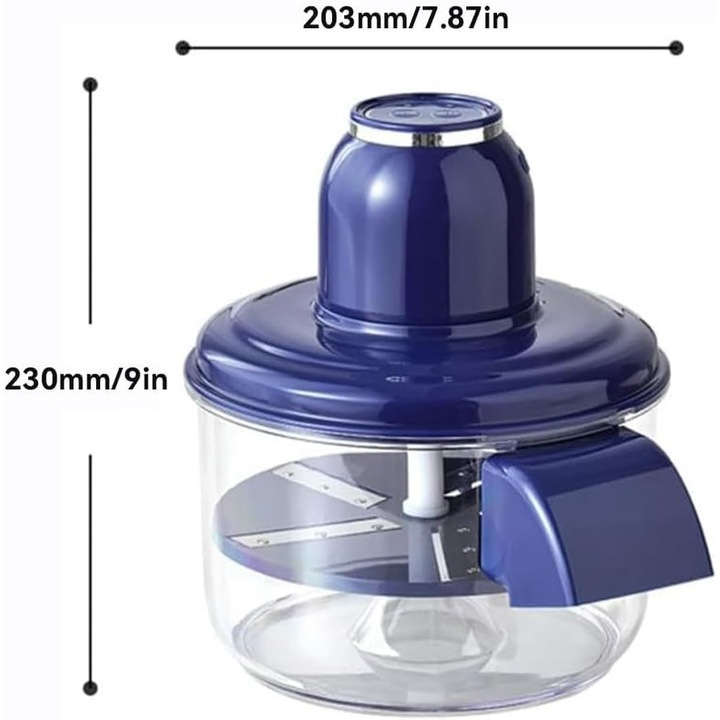 Mașină automată de curățat struguri și usturoi, 50W, fără fir cu încărcare USB, pentru fructe mici, design compact din inox și ABS, utilizare rapidă și ușoară [1]