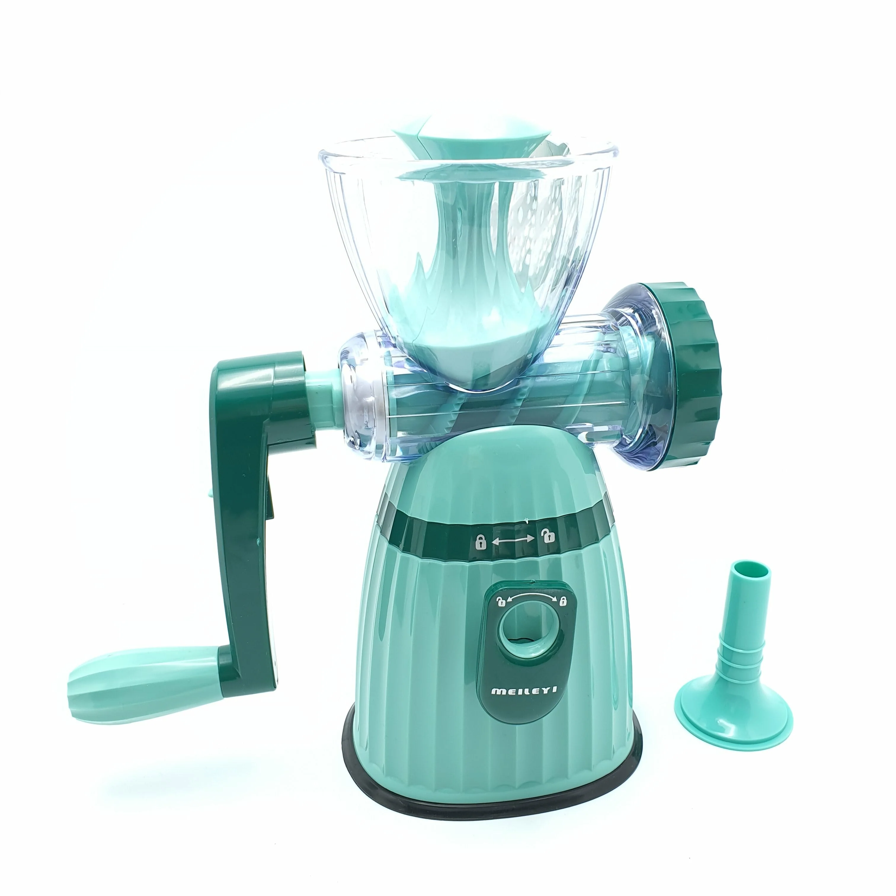 Mașină de tocat carne manuală multifuncțională, lame și site din oțel inoxidabil, mâner detașabil, ușor de curățat, dimensiuni 19×27 cm [3]