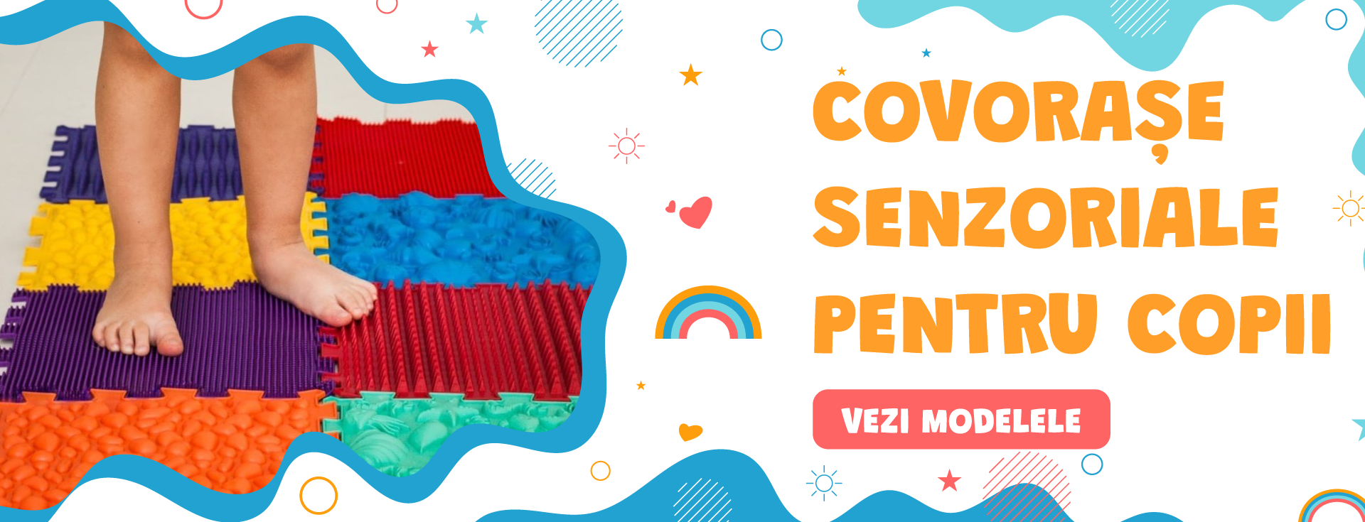 Covorase senzoriale pentru copii