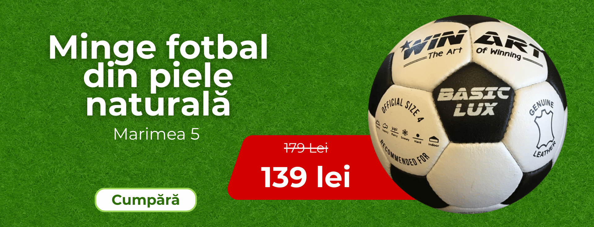 Minge fotbal Basic Lux