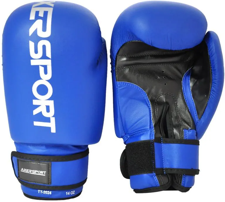 Manusi box antrenament, PU, albastru, 10 OZ [1]