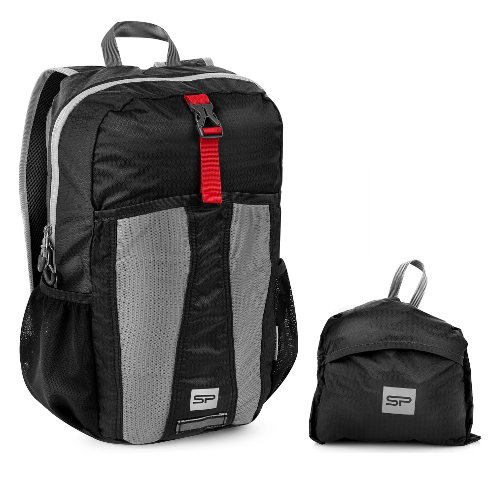 Rucsac usor pentru drumetie sau oras, flexibil, Hidden Peak, 20 litri, negru, Spokey [11]