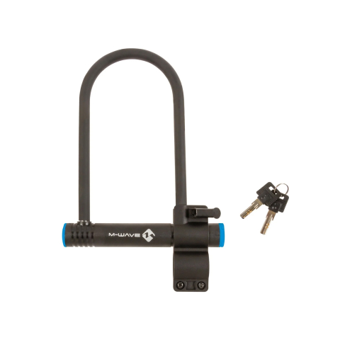 Accesorii biciclete - Antifurt bicicleta din metal, tip U-Lock, B 245, negru