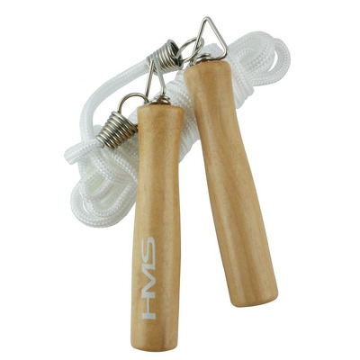 Fitness si antrenament - Coarda sarituri cu manere din lemn, SK01