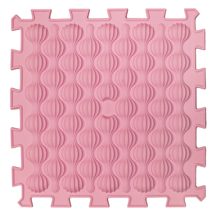 Covoras terapeutic, senzorial, pentru copii, tip puzzle, 6 piese, model Pastel [5]