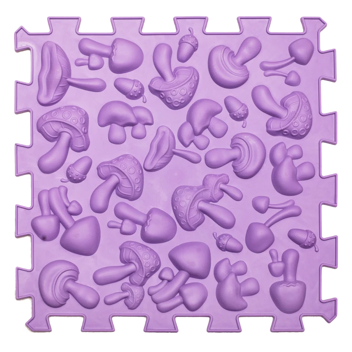 Covoras terapeutic, senzorial, pentru copii, tip puzzle, 6 piese, model Pastel [1]