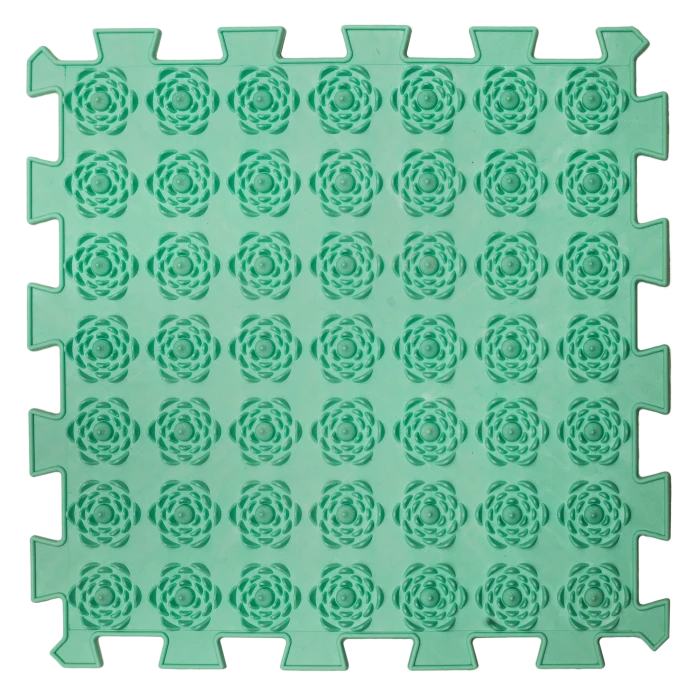 Covoras terapeutic, senzorial, pentru copii, tip puzzle, 6 piese, model Pastel [3]