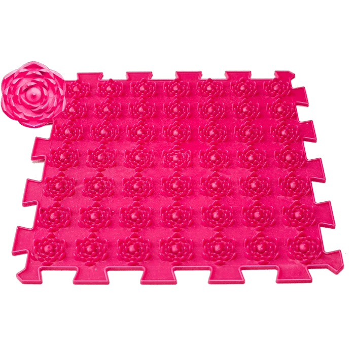 Covoras terapeutic, senzorial, pentru copii, tip puzzle, 9 piese, Mix [9]