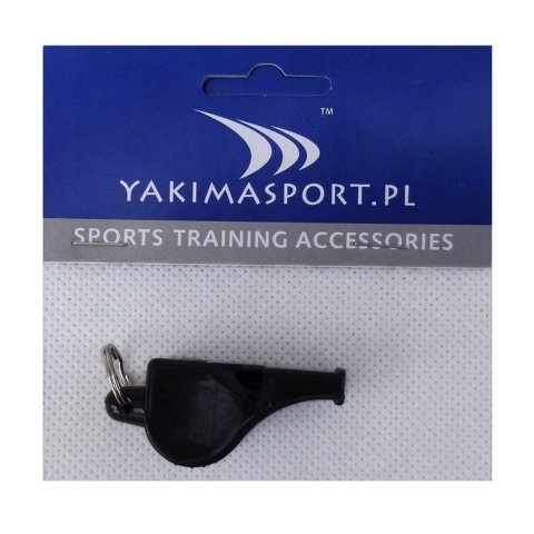 Sporturi de echipa - Fluier arbitru, cu turbina, din plastic, negru