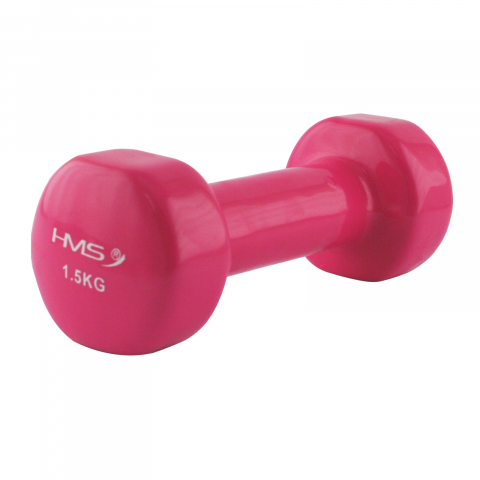 Fitness si antrenament - Gantera fitness 1.5kg, vinil, mov