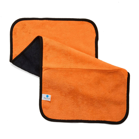 Curatare si Protectie - Prosop din microfibra pentru uscarea masinii, 60x32cm, negru-portocaliu