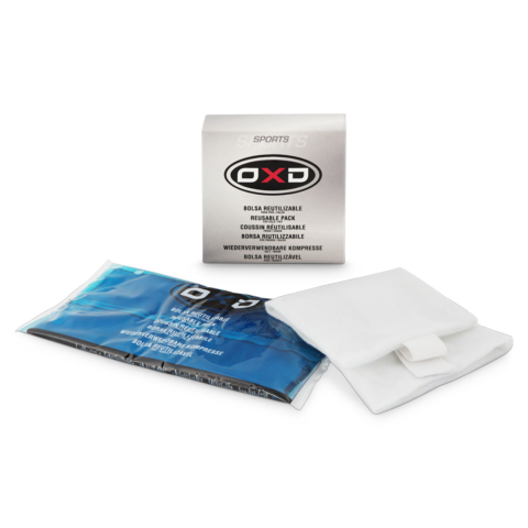 Mingi fotbal - Punga cu gel reutilizabila pentru dureri musculare, rece si calda cu husa si banda de fixare