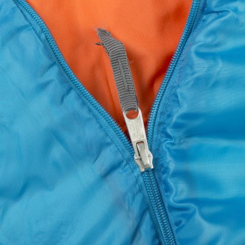 Sac de dormit pentru copii, 160x65cm, albastru-portocaliu [8]