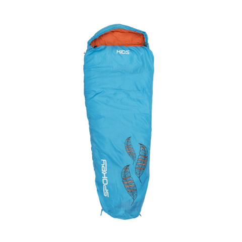 Saci de dormit - Sac de dormit pentru copii, 160x65cm, albastru-portocaliu