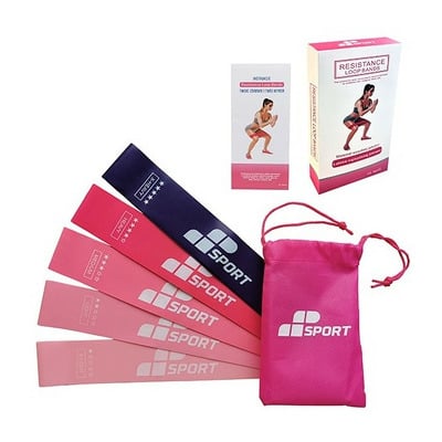 Corzi si benzi elastice - Set 5 mini benzi elastice fitness