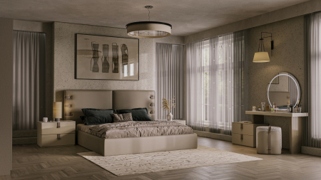 bed, premium bed, elegant bed, luxury bed, upholstered bed, bed 230 x 220, bedroom bed [4]