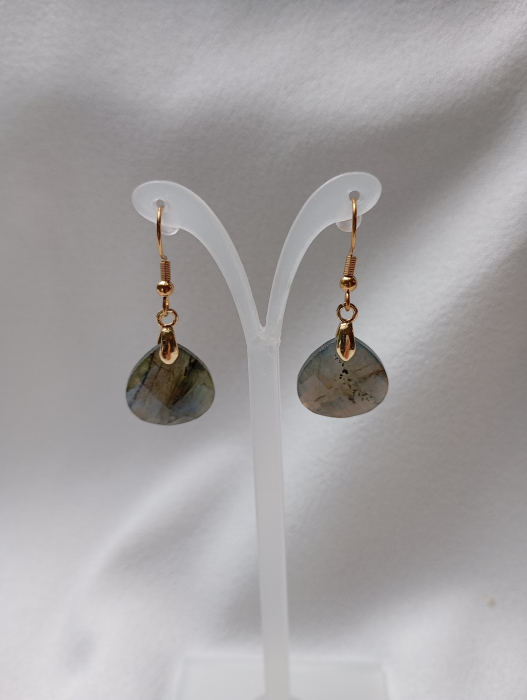 Cercei cu deosebita piatra de Labradorit, cu irizatii albastrui [5]