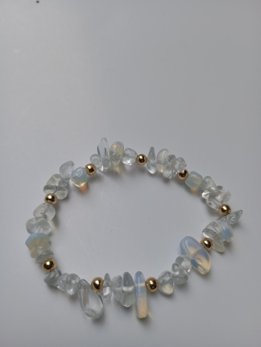 Bratara cu Opal, Opalit si margelute placate cu aur [3]