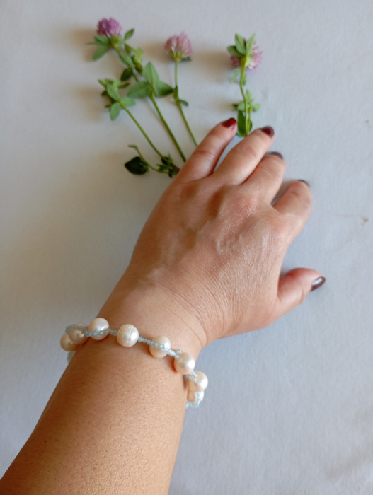 Bratara cu Perle de cultura si Topaz [3]