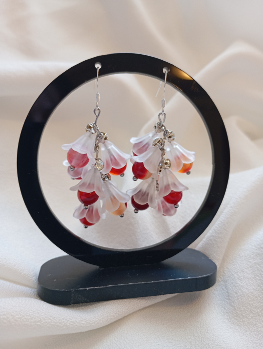 Cercei Buchet cu Agate Striped [5]