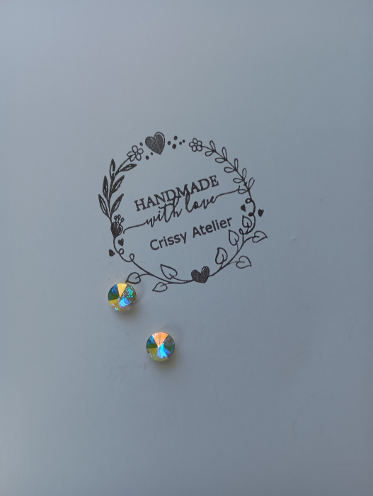 Cercei din argint cu Swarovski Paradise Shine 8mm [2]