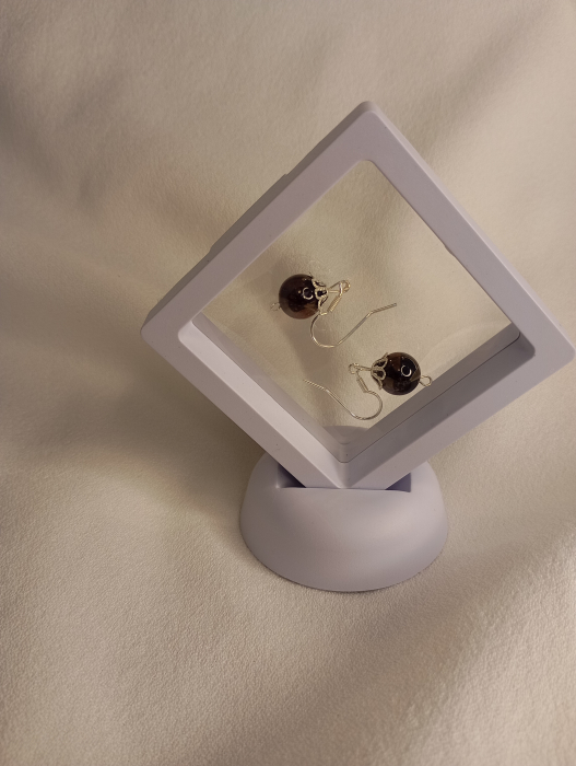 Cercei din argint si Granat 10 mm [4]