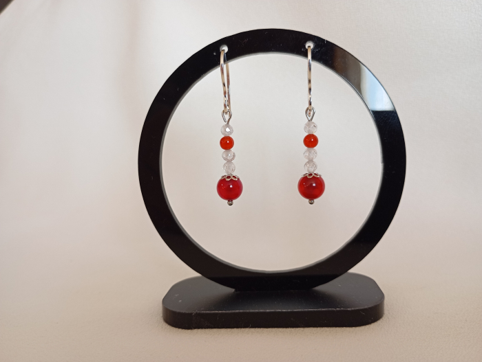 Cercei "Passion!"cu Carneol rosu aprins [2]